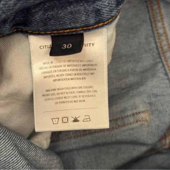 Citizens Of Humanity Annina Trouser Medium Wash High Rise Denim Jeans Size 30 - Picture 12 of 16